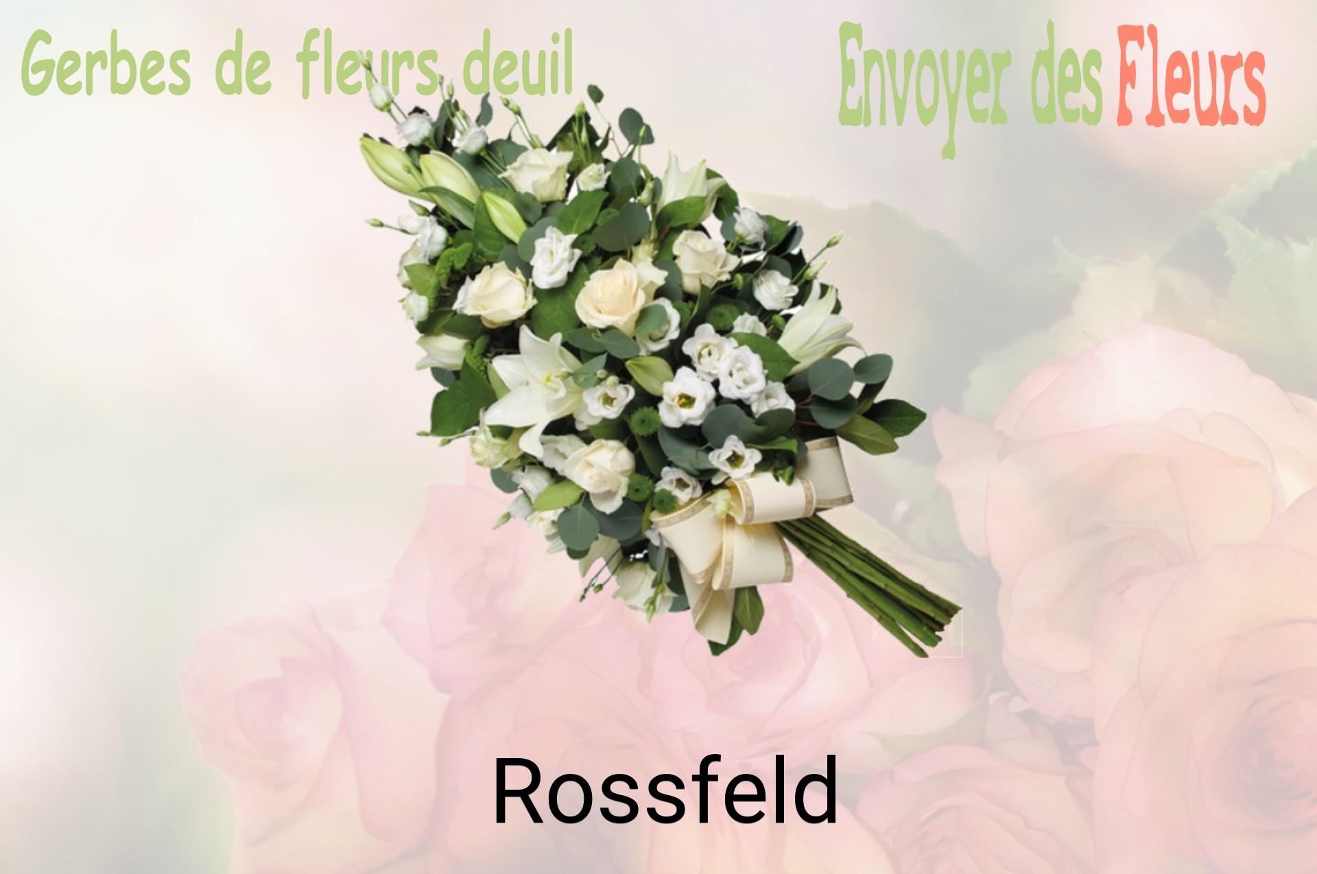 Gerbe de fleurs de deuil livrée à Rossfeld